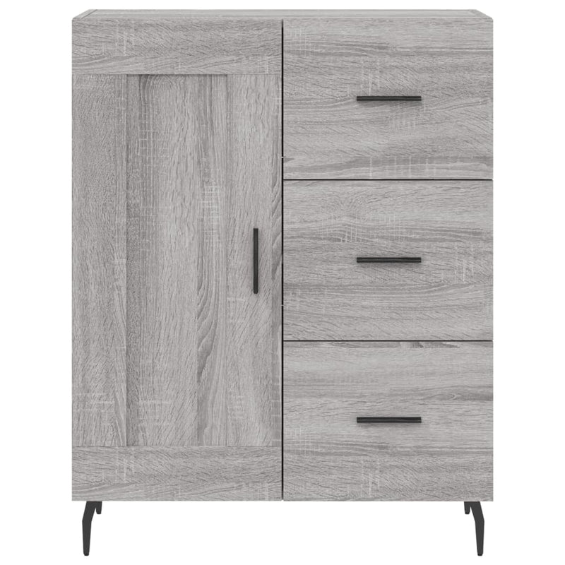 Servantă, gri sonoma, 69,5x34x90 cm, lemn compozit