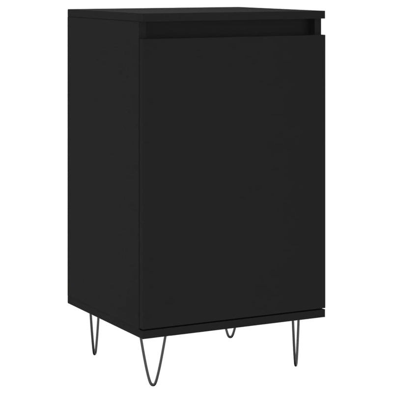 Dulapuri, 2 buc., negru, 40x35x70 cm, lemn prelucrat