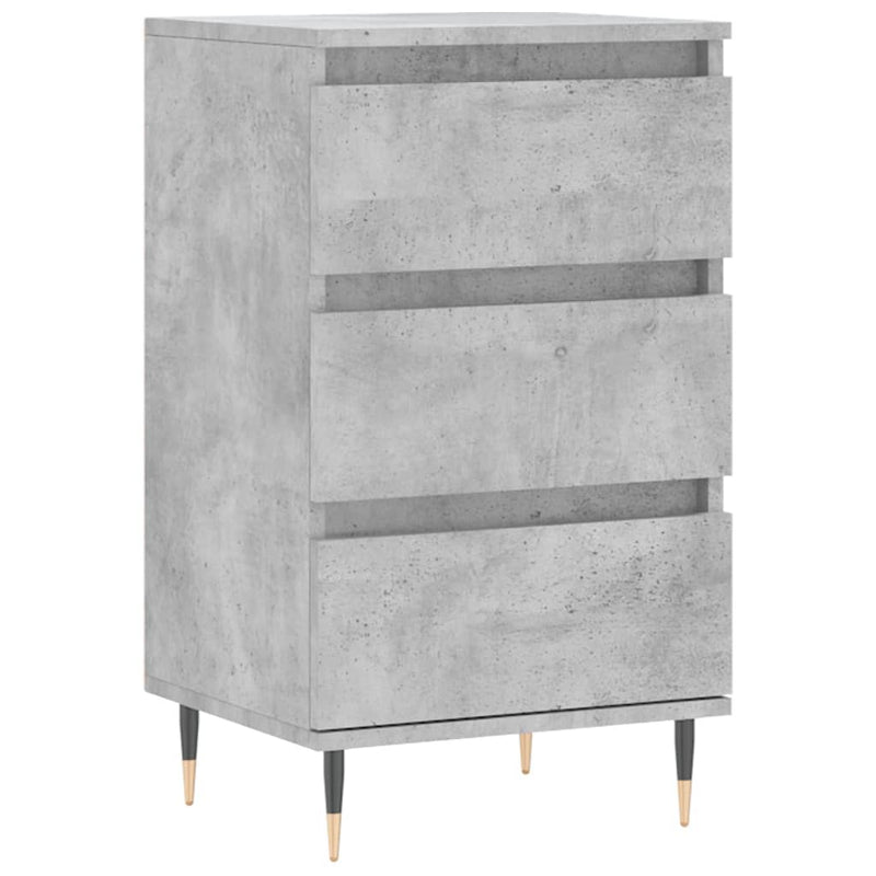 Dulap, gri beton, 40x35x70 cm, lemn prelucrat