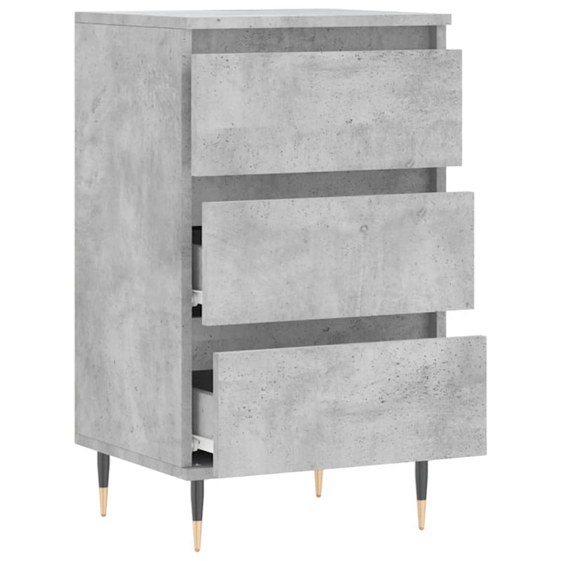 Dulap, gri beton, 40x35x70 cm, lemn prelucrat