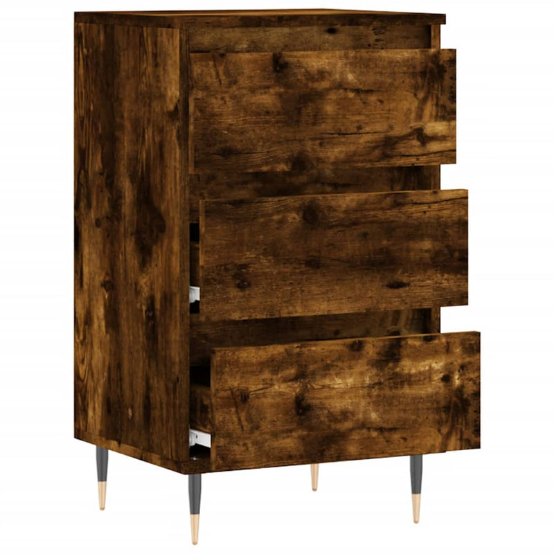 Dulap, stejar afumat, 40x35x70 cm, lemn prelucrat