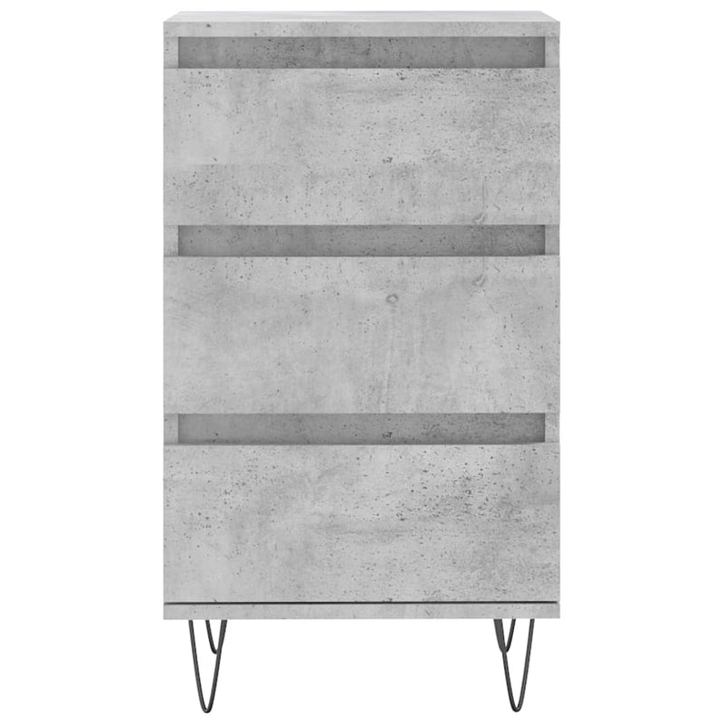 Dulap, gri beton, 40x35x70 cm, lemn prelucrat