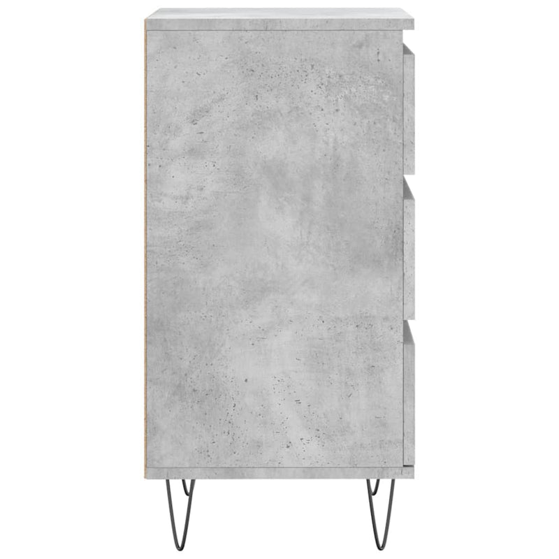 Dulap, gri beton, 40x35x70 cm, lemn prelucrat