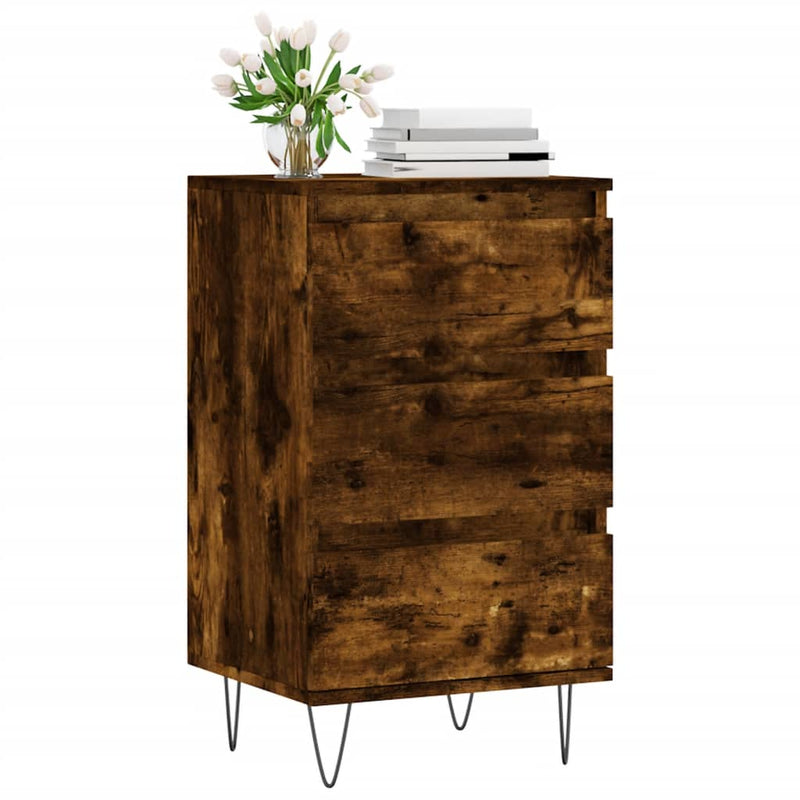 Dulap, stejar afumat, 40x35x70 cm, lemn prelucrat