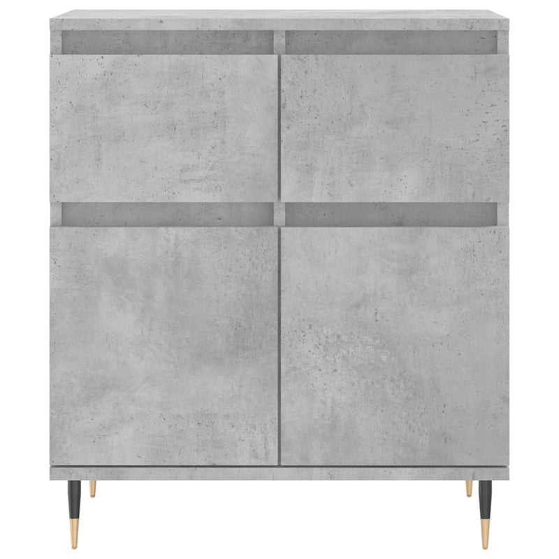 Servantă, gri beton, 60x35x70 cm, lemn prelucrat