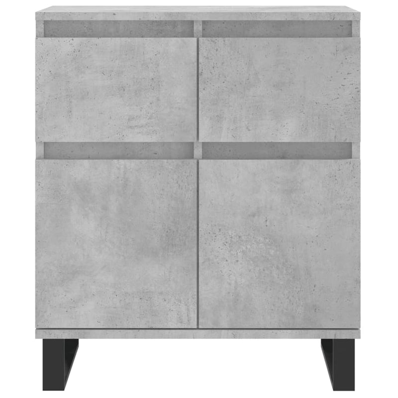 Servantă, gri beton, 60x35x70 cm, lemn prelucrat