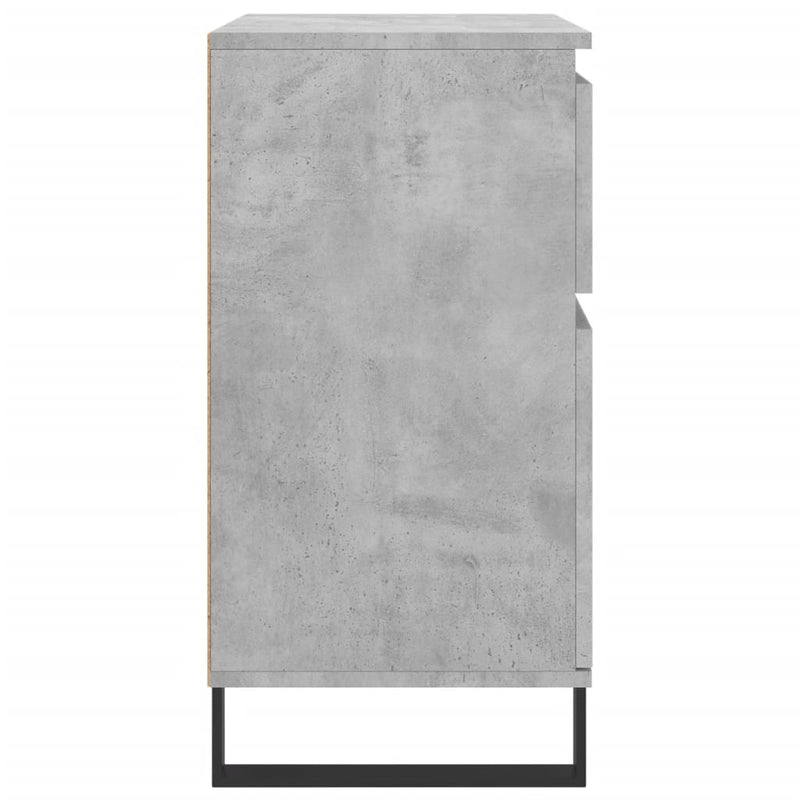 Servantă, gri beton, 60x35x70 cm, lemn prelucrat