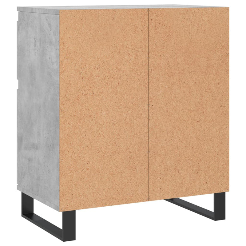 Servantă, gri beton, 60x35x70 cm, lemn prelucrat