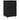 Servante, 2 buc., negru, 40x35x70 cm, lemn prelucrat