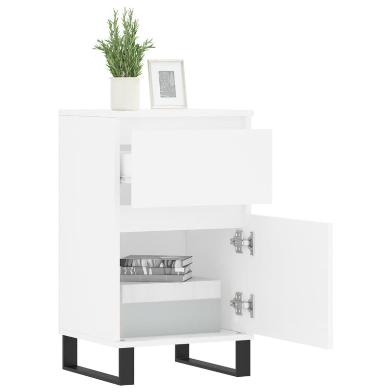 Servantă, alb, 40x35x70 cm, lemn prelucrat