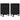 Servante, 2 buc., negru, 40x35x70 cm, lemn prelucrat
