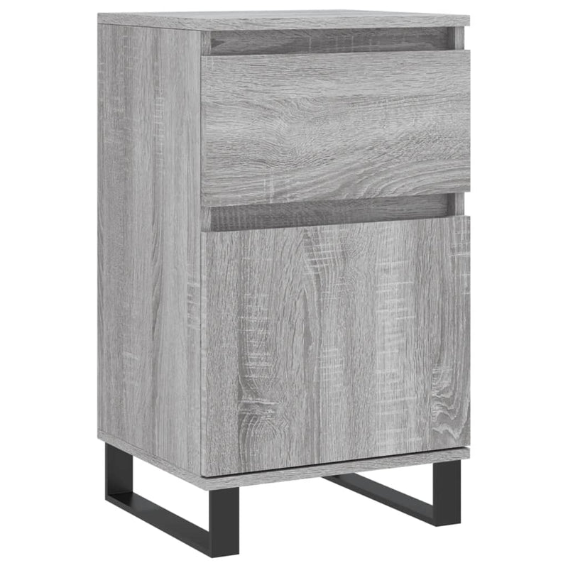 Servante, 2 buc., gri sonoma, 40x35x70 cm, lemn prelucrat
