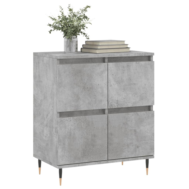 Servantă, gri beton, 60x35x70 cm, lemn prelucrat