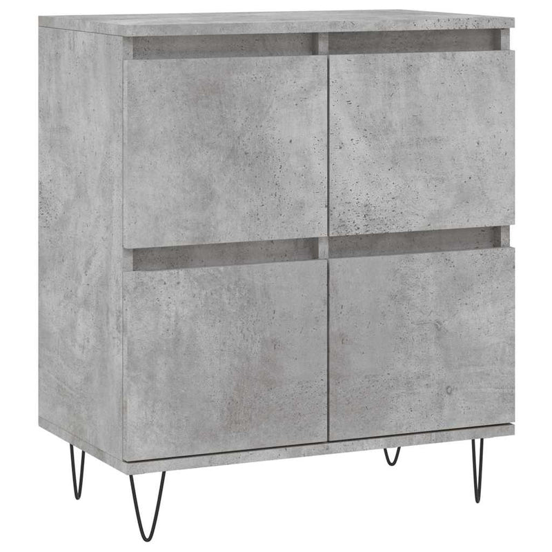 Servantă, gri beton, 60x35x70 cm, lemn prelucrat