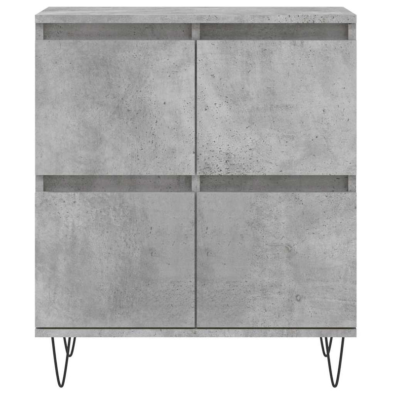 Servantă, gri beton, 60x35x70 cm, lemn prelucrat