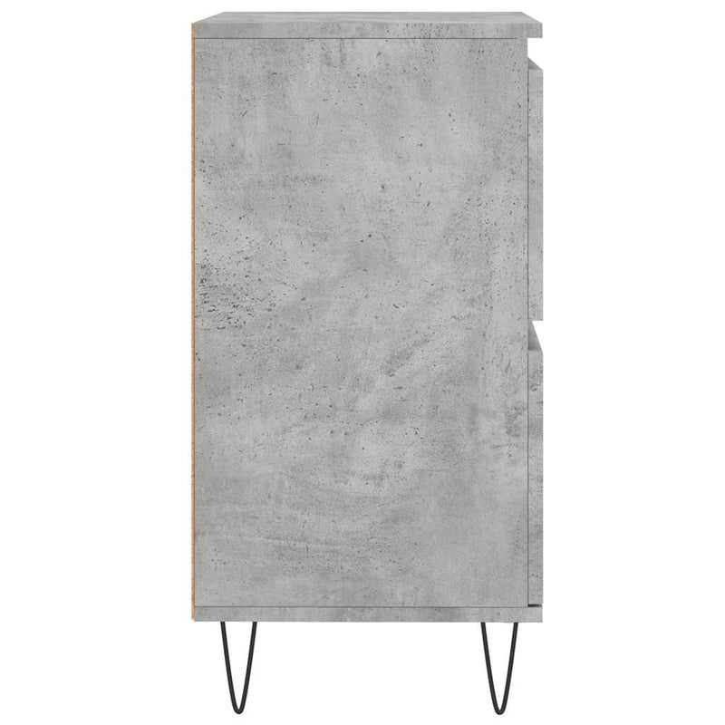 Servantă, gri beton, 60x35x70 cm, lemn prelucrat