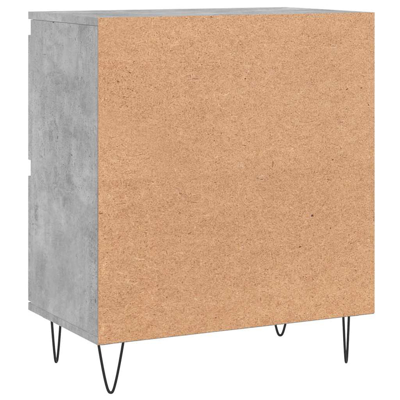 Servantă, gri beton, 60x35x70 cm, lemn prelucrat