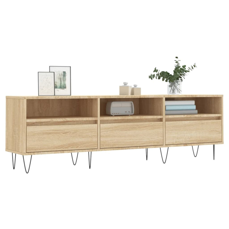Comodă TV, stejar sonoma, 150x30x44,5 cm, lemn prelucrat