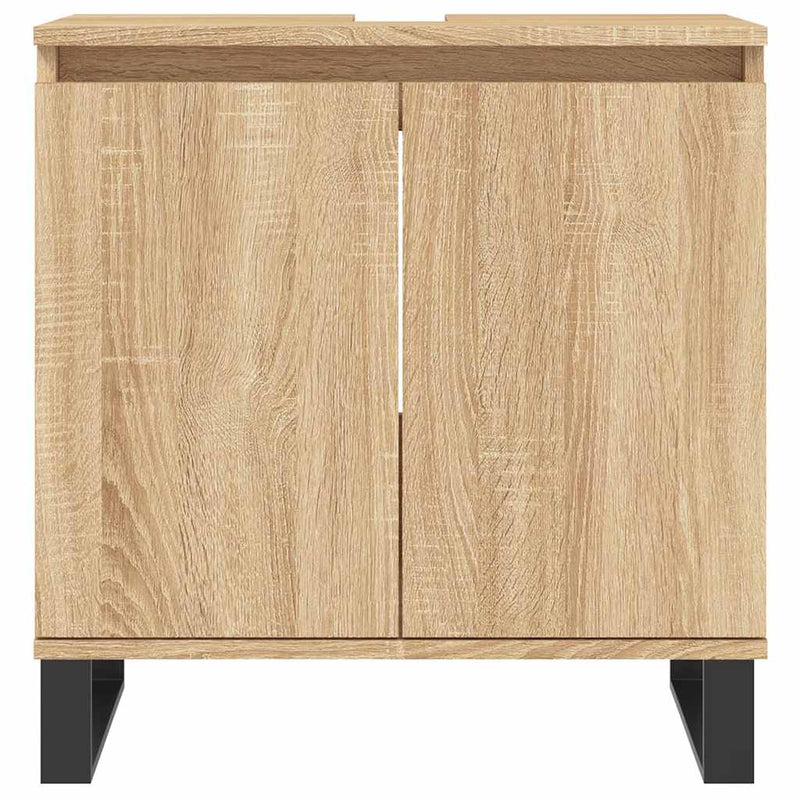 Dulap de baie, stejar sonoma, 58x33x60 cm, lemn prelucrat