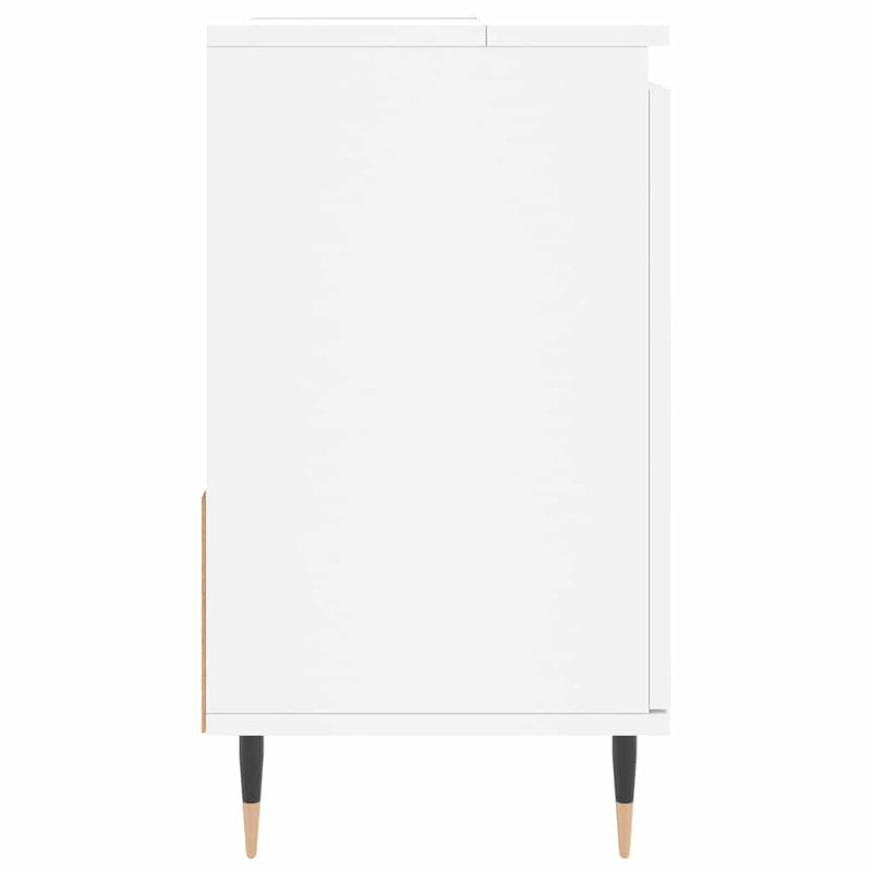 Dulap de baie, alb, 65x33x60 cm, lemn prelucrat
