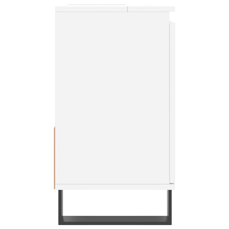 Dulap de baie, alb, 65x33x60 cm, lemn prelucrat