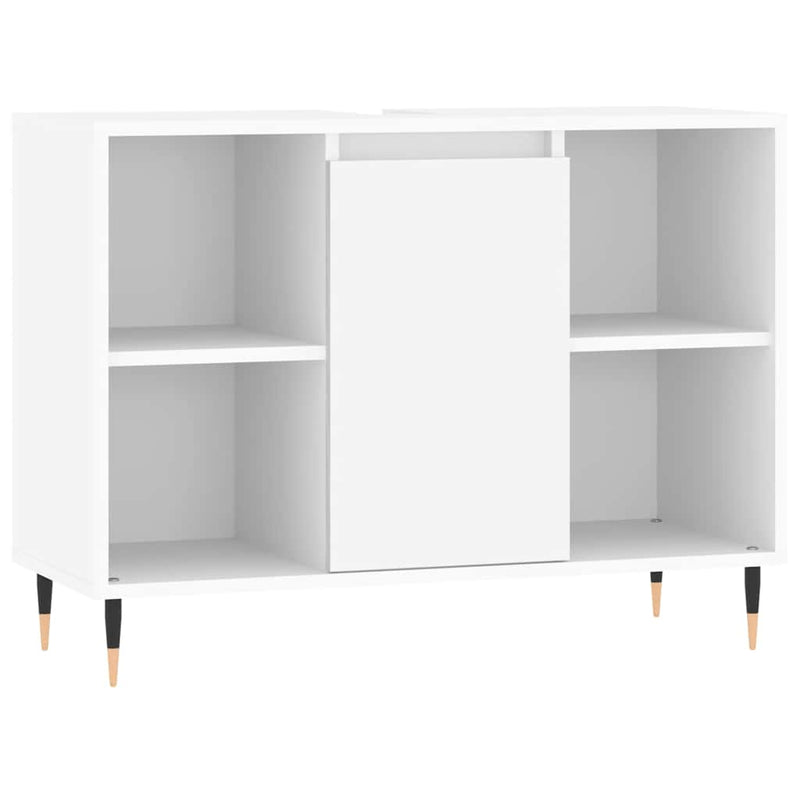 Dulap pentru baie, alb, 80x33x60 cm, lemn compozit