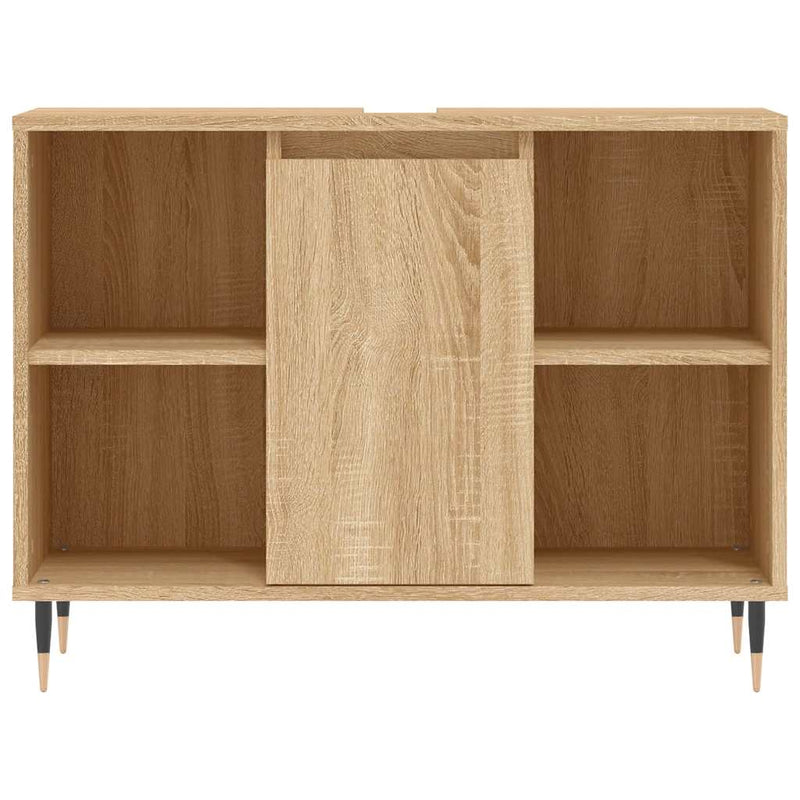 Dulap pentru baie, stejar sonoma, 80x33x60 cm, lemn compozit