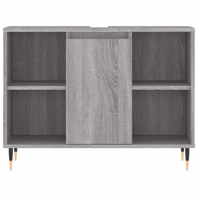 Dulap pentru baie, gri sonoma, 80x33x60 cm, lemn compozit
