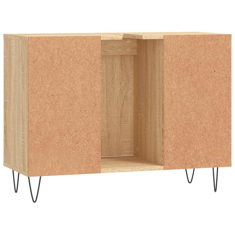 Dulap pentru baie, stejar sonoma, 80x33x60 cm, lemn compozit
