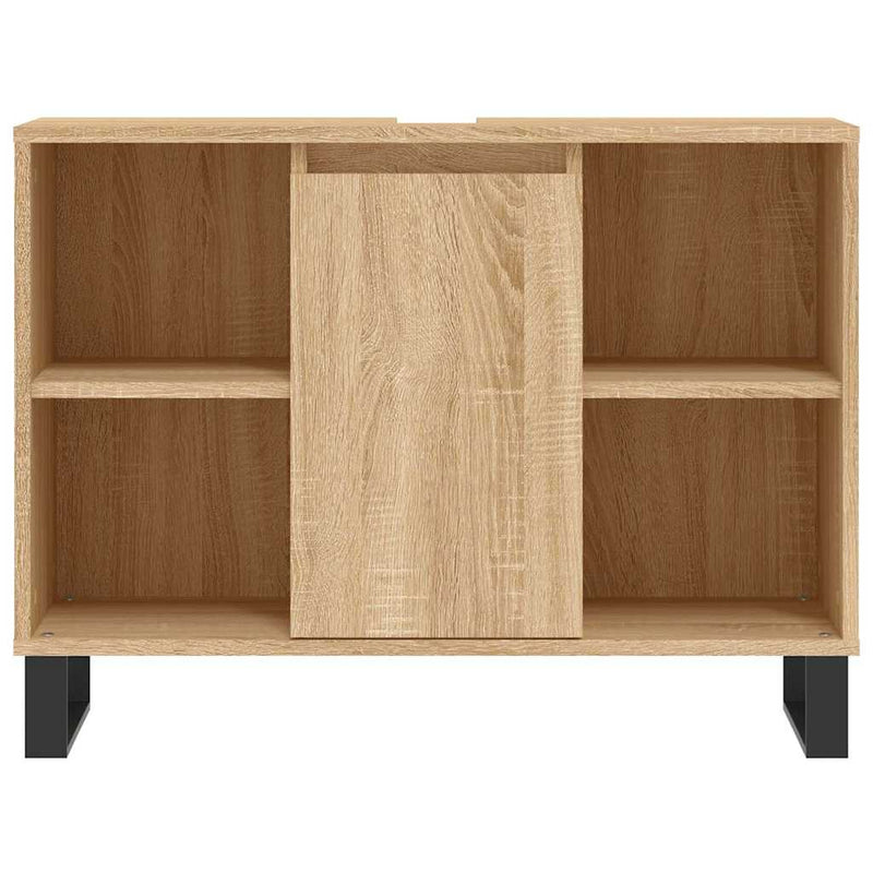 Dulap pentru baie, stejar sonoma, 80x33x60 cm, lemn compozit