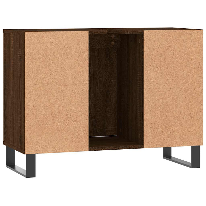 Dulap pentru baie, stejar maro, 80x33x60 cm, lemn compozit