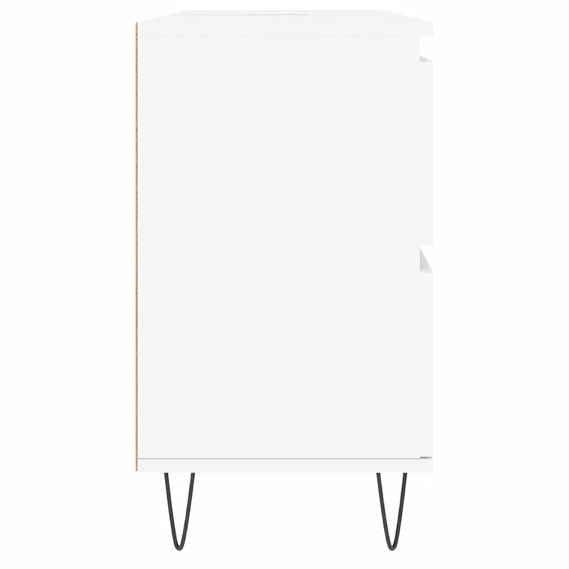 Dulap pentru baie, alb, 80x33x60 cm, lemn compozit