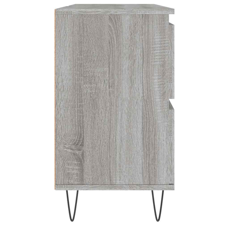 Dulap pentru baie, gri sonoma, 80x33x60 cm, lemn compozit