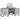 Dulap pentru discuri gri beton, 121x38x48 cm, lemn prelucrat