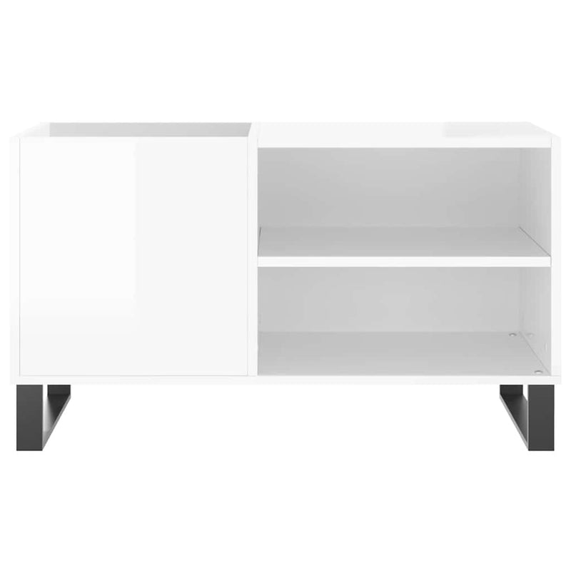 Dulapuri pentru discuri alb lucios 85x38x48 cm lemn prelucrat