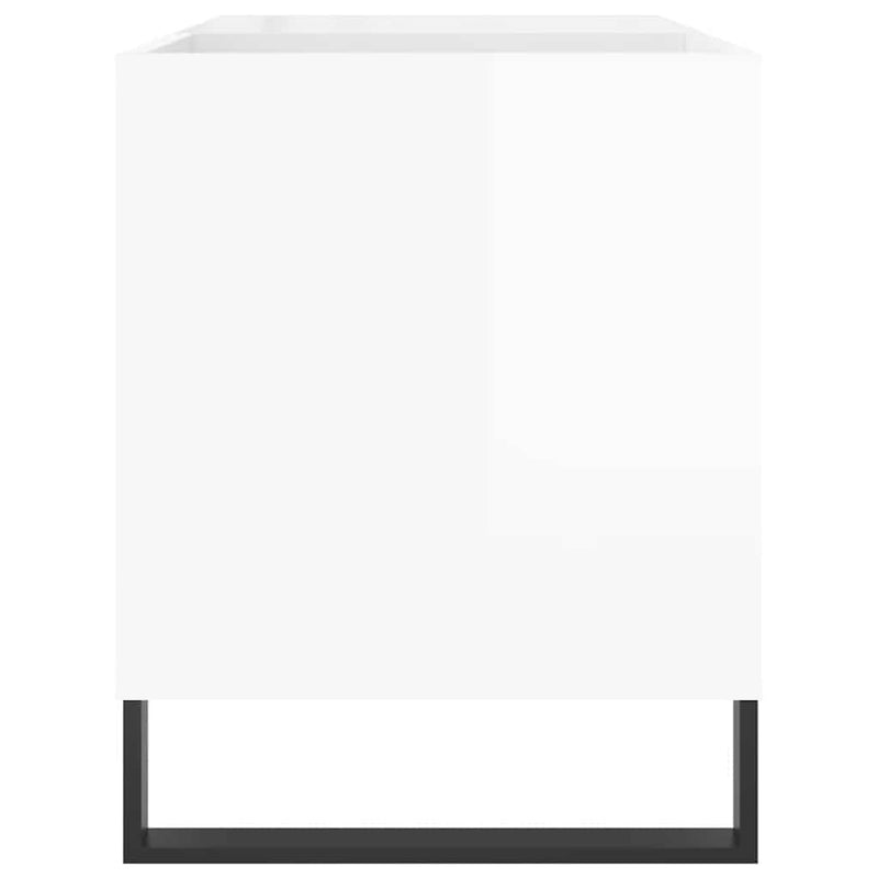 Dulapuri pentru discuri alb lucios 85x38x48 cm lemn prelucrat