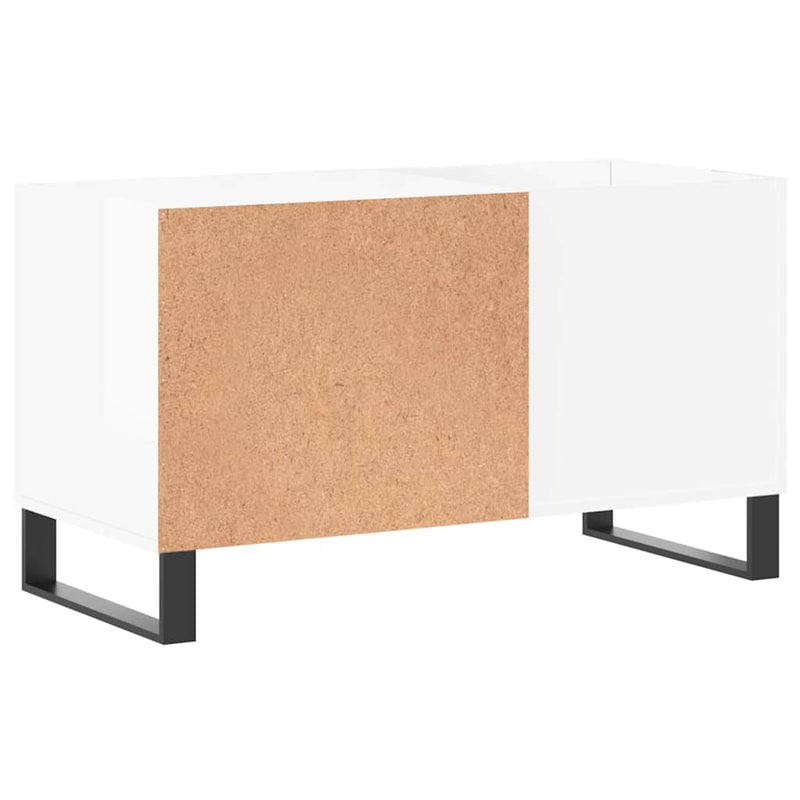 Dulapuri pentru discuri alb lucios 85x38x48 cm lemn prelucrat