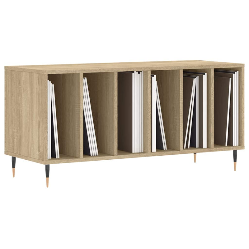 Dulap pentru discuri stejar sonoma 100x38x48 cm, lemn prelucrat