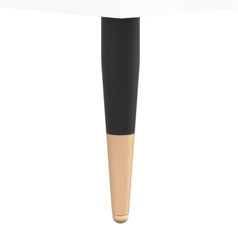 Dulap de discuri alb extralucios 84,5x38x89 cm lemn compozit