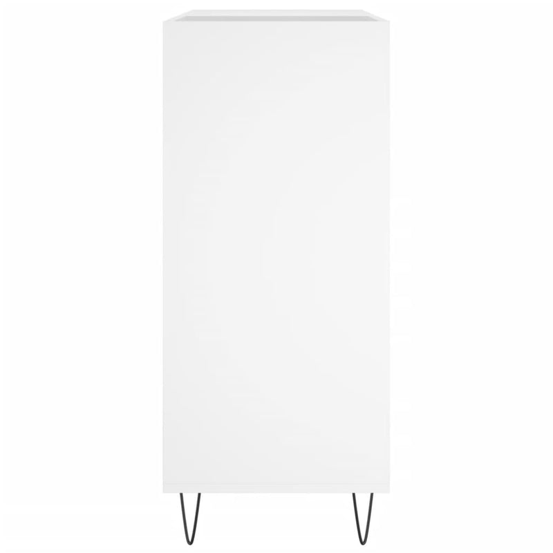 Dulap pentru discuri, alb, 84,5x38x89 cm, lemn compozit