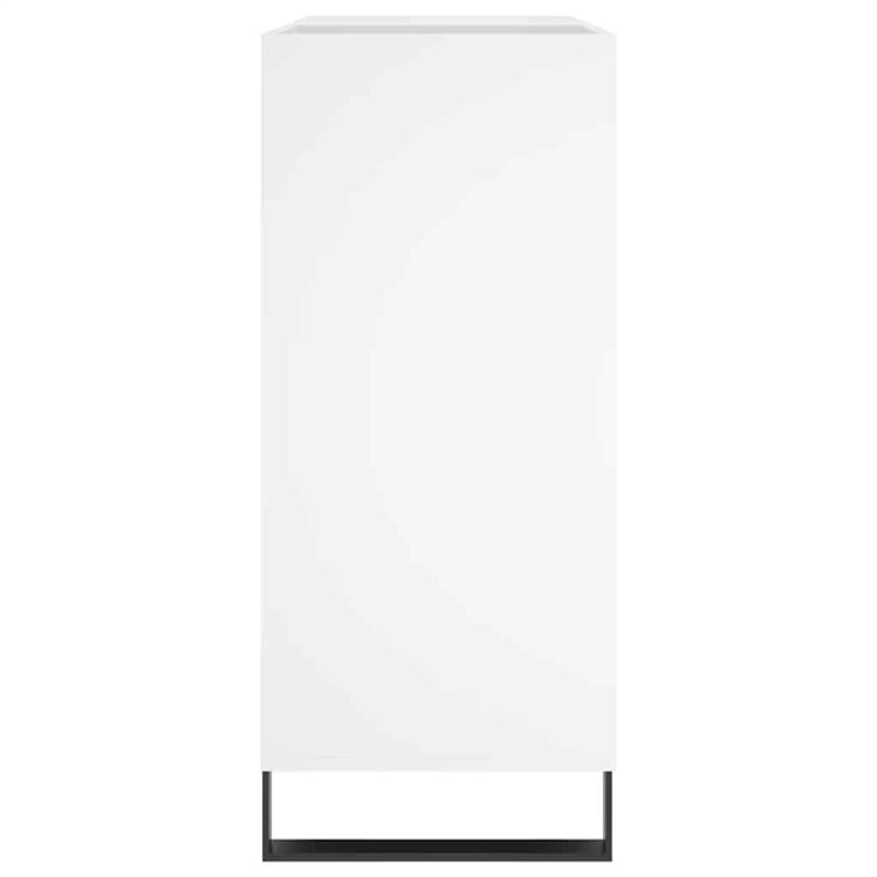 Dulap pentru discuri, alb, 84,5x38x89 cm, lemn compozit
