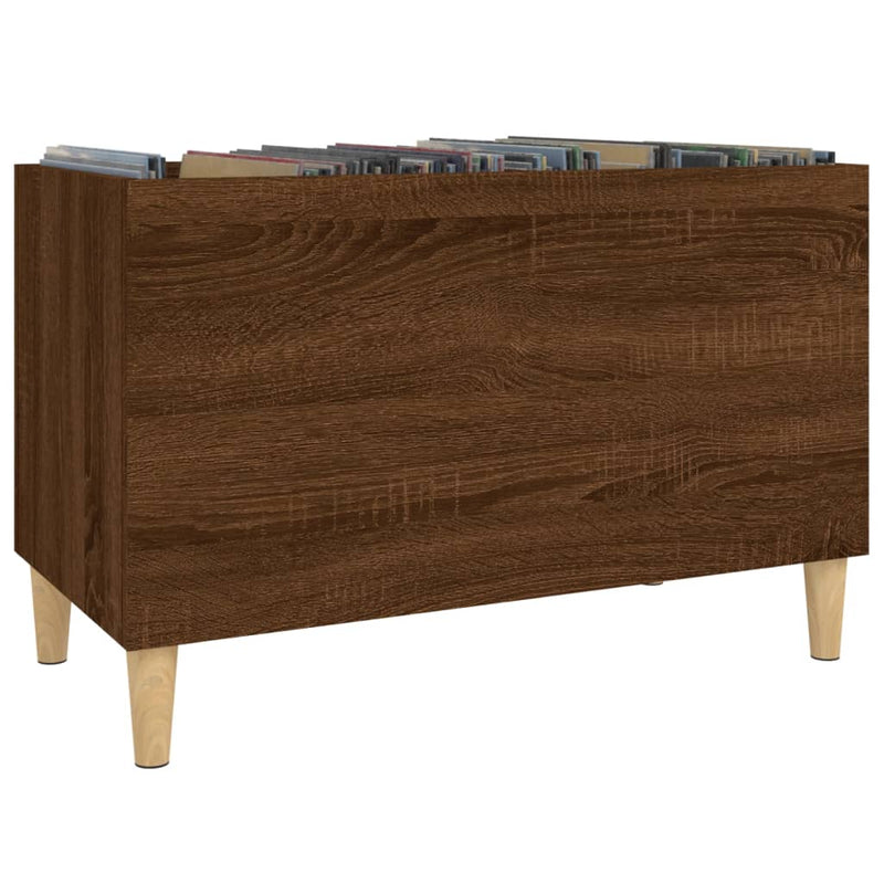 Dulap pentru discuri stejar maro 74,5x38x48 cm lemn prelucrat
