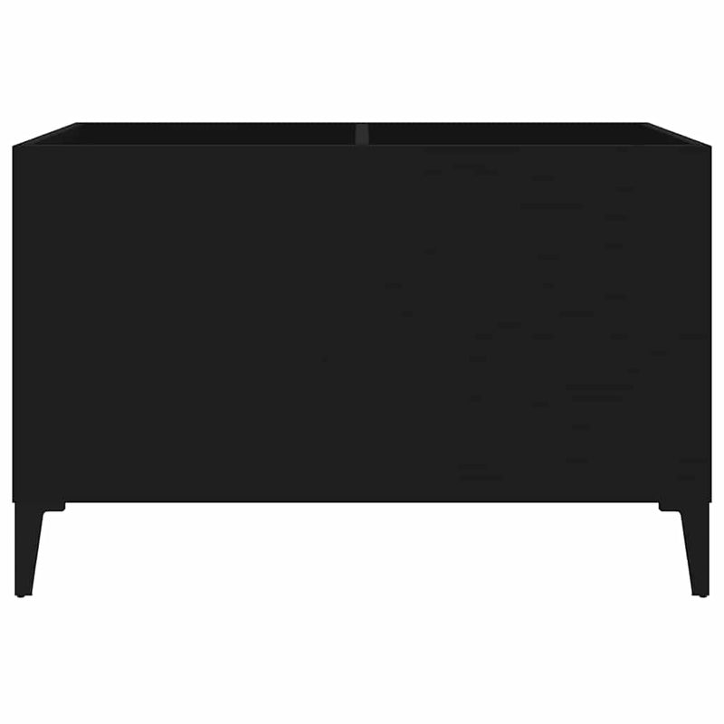 Dulap pentru discuri, negru, 74,5x38x48 cm, lemn prelucrat