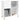 Dulap pentru discuri, alb, 84,5x38x89 cm, lemn compozit