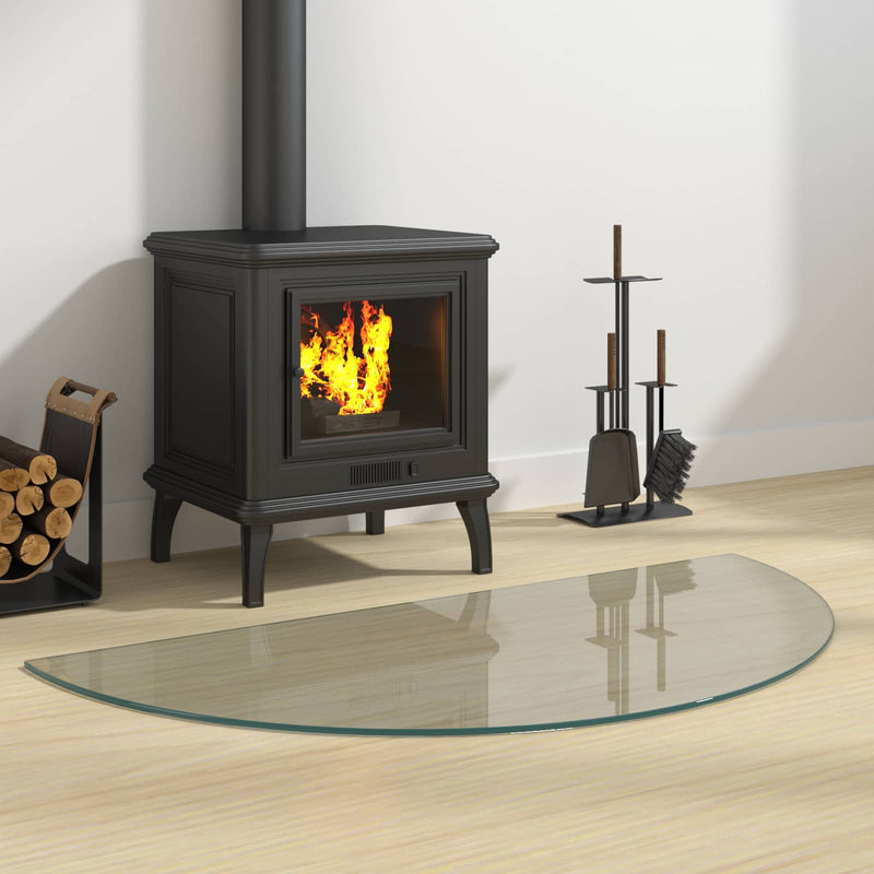 Placă de sticlă pentru semineu Transparent 1000 x 500 mm Sticlă