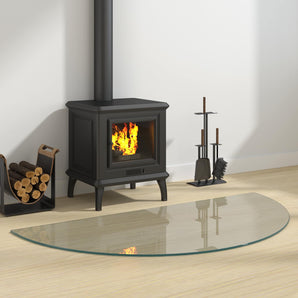 Placă de sticlă pentru semineu Transparent 1200 x 600 mm Sticlă