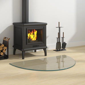 Placă de sticlă pentru semineu Transparent 800 x 500 mm Sticlă