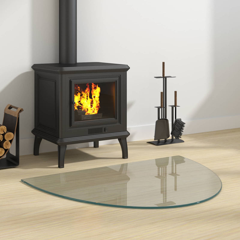 Placă de sticlă pentru semineu Transparent 800 x 600 mm Sticlă