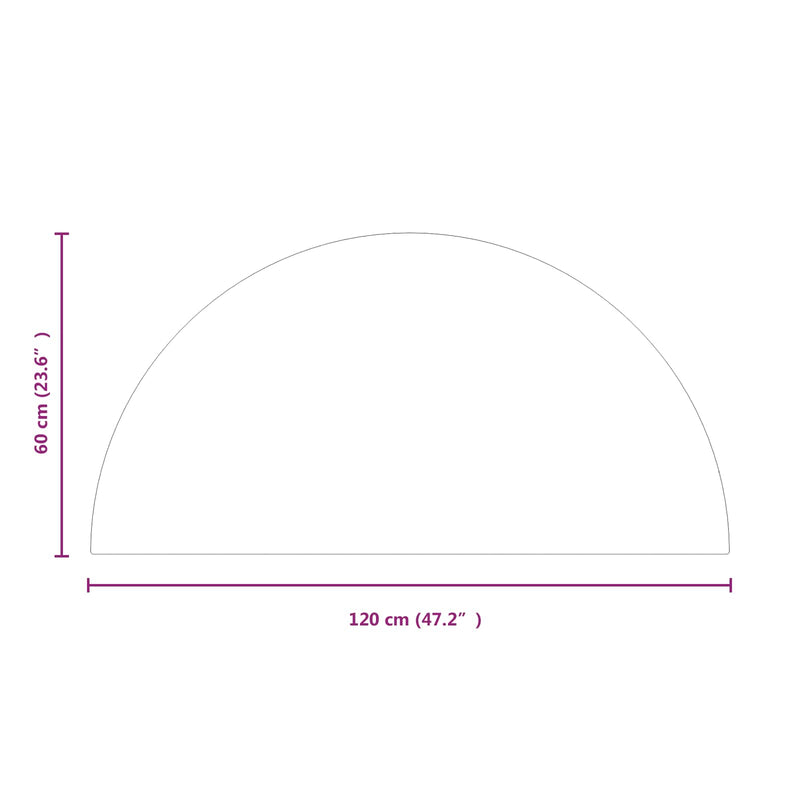 Placă de sticlă pentru semineu Transparent 1200 x 600 mm Sticlă