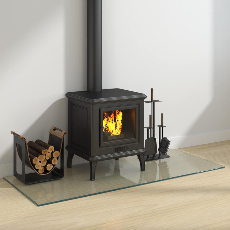 Placă de sticlă pentru semineu Transparent 120 x 50 cm Sticlă